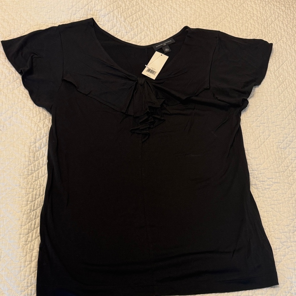 Banana Republic Black Short Sleeve Top
